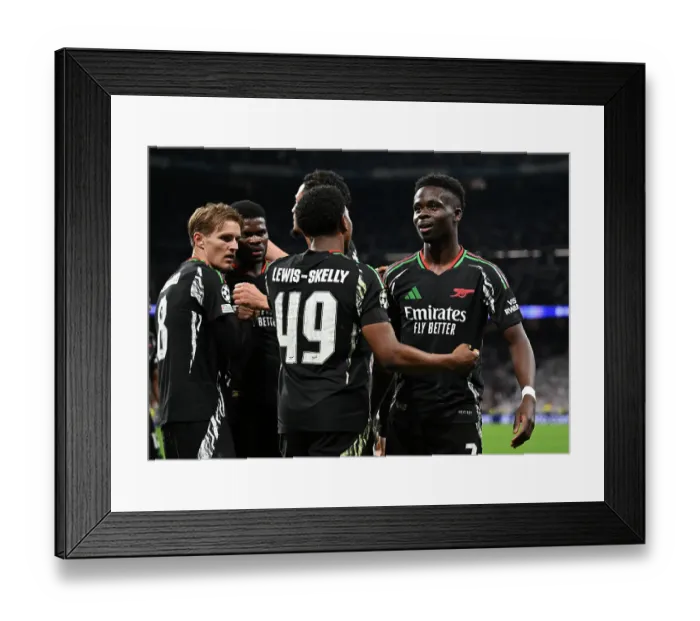Framed Print : Real Madrid C.F. v Arsenal FC - UEFA Champions League 2024 / 25 Quarter Final Second Leg
