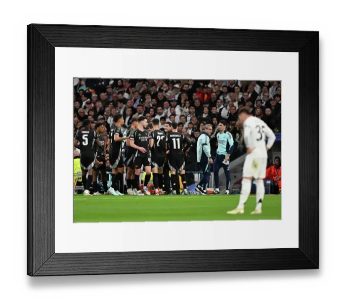 Framed Print : Real Madrid C.F. v Arsenal FC - UEFA Champions League 2024 / 25 Quarter Final Second Leg Framed Print : Real Madrid C.F. v Arsenal FC - UEFA Champions League 2024 / 25 Quarter Final Second Leg