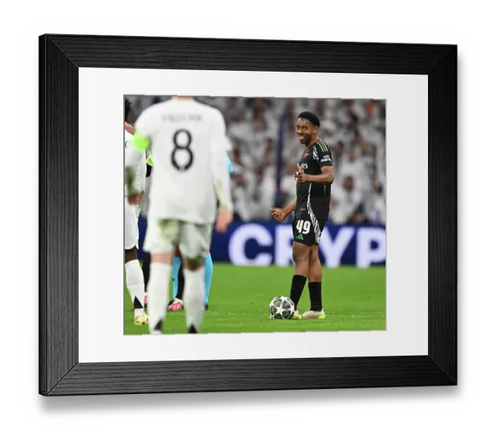 Framed Print : Real Madrid C.F. v Arsenal FC - UEFA Champions League 2024 / 25 Quarter Final Second Leg