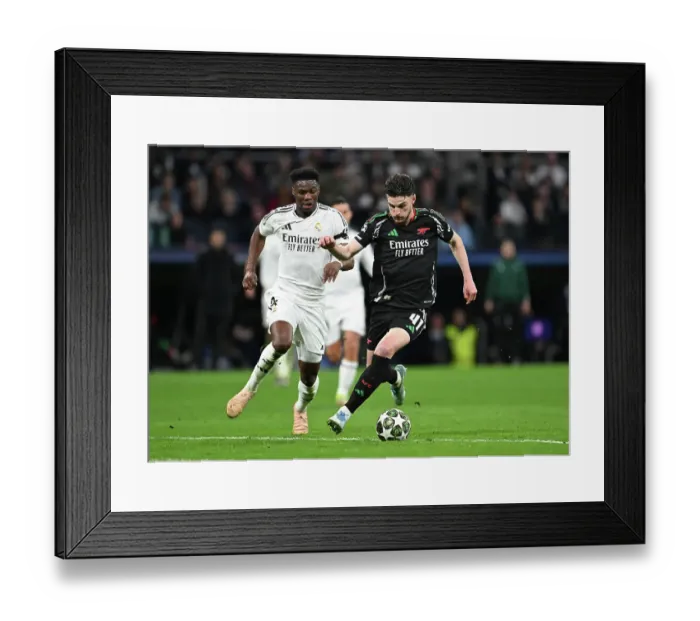 Framed Print : Real Madrid C.F. v Arsenal FC - UEFA Champions League 2024 / 25 Quarter Final Second Leg