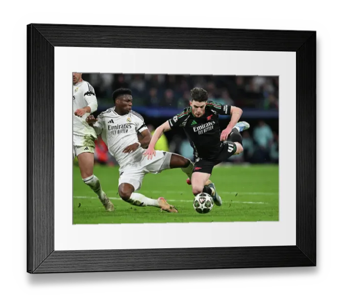 Framed Print : Real Madrid C.F. v Arsenal FC - UEFA Champions League 2024 / 25 Quarter Final Second Leg