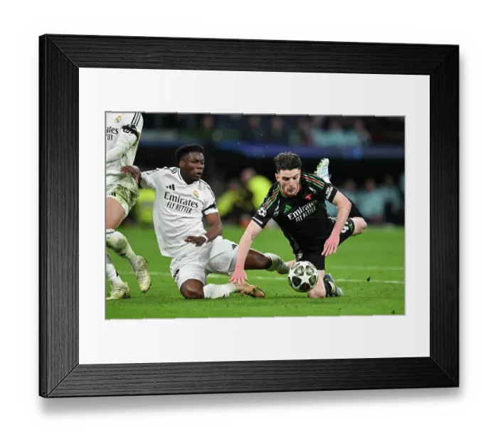 Framed Print : Real Madrid C.F. v Arsenal FC - UEFA Champions League 2024 / 25 Quarter Final Second Leg