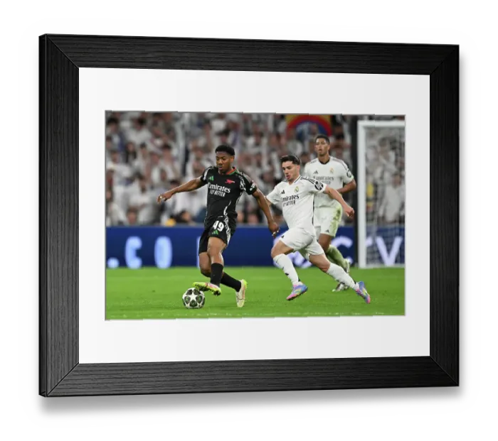 Framed Print : Real Madrid C.F. v Arsenal FC - UEFA Champions League 2024 / 25 Quarter Final Second Leg