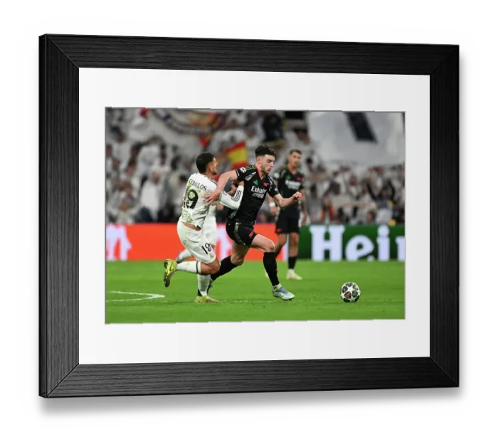 Framed Print : Real Madrid C.F. v Arsenal FC - UEFA Champions League 2024 / 25 Quarter Final Second Leg Framed Print : Real Madrid C.F. v Arsenal FC - UEFA Champions League 2024 / 25 Quarter Final Second Leg