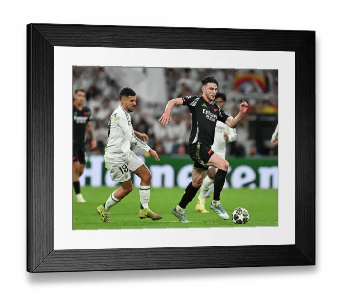 Framed Print : Real Madrid C.F. v Arsenal FC - UEFA Champions League 2024 / 25 Quarter Final Second Leg