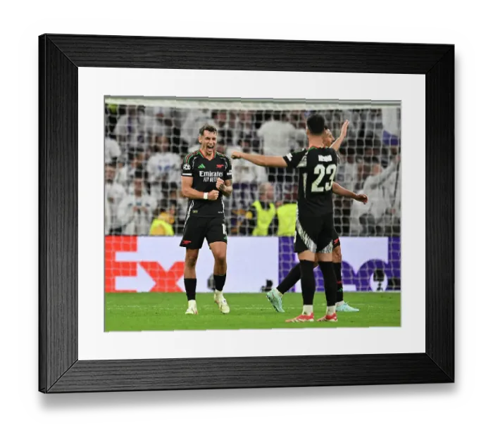 Framed Print : Real Madrid C.F. v Arsenal FC - UEFA Champions League 2024 / 25 Quarter Final Second Leg
