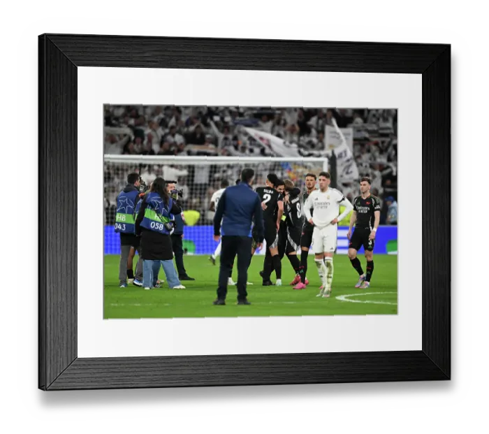 Framed Print : Real Madrid C.F. v Arsenal FC - UEFA Champions League 2024 / 25 Quarter Final Second Leg Framed Print : Real Madrid C.F. v Arsenal FC - UEFA Champions League 2024 / 25 Quarter Final Second Leg