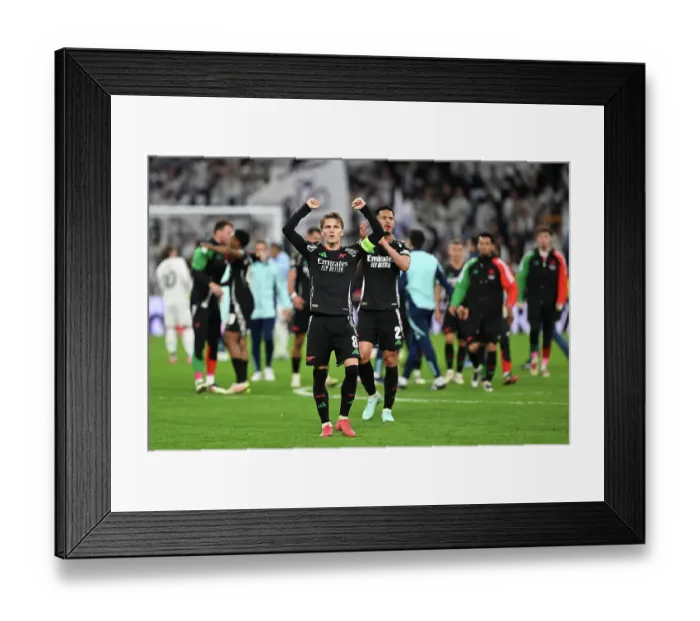 Framed Print : Real Madrid C.F. v Arsenal FC - UEFA Champions League 2024 / 25 Quarter Final Second Leg Framed Print : Real Madrid C.F. v Arsenal FC - UEFA Champions League 2024 / 25 Quarter Final Second Leg