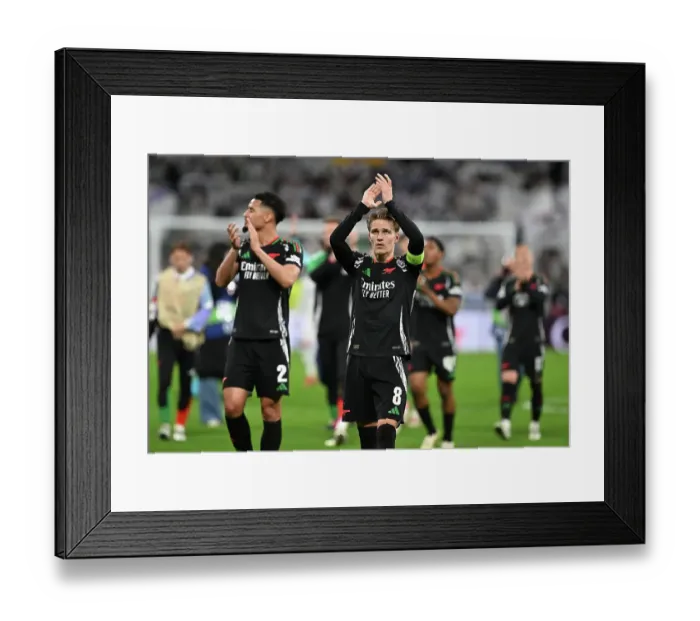 Framed Print : Real Madrid C.F. v Arsenal FC - UEFA Champions League 2024 / 25 Quarter Final Second Leg