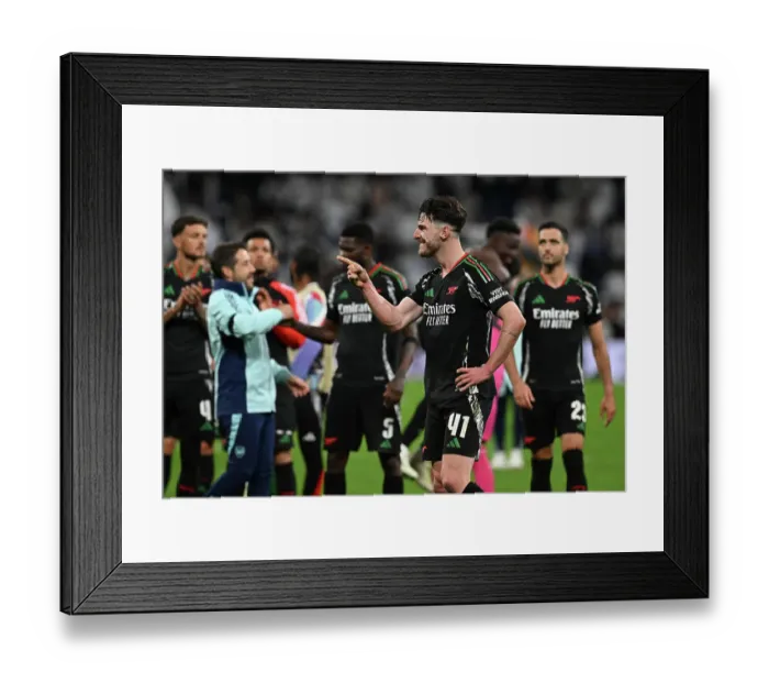 Framed Print : Real Madrid C.F. v Arsenal FC - UEFA Champions League 2024 / 25 Quarter Final Second Leg