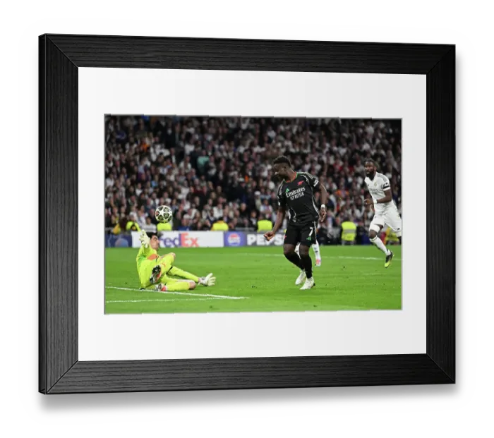 Framed Print : Real Madrid C.F. v Arsenal FC - UEFA Champions League 2024 / 25 Quarter Final Second Leg