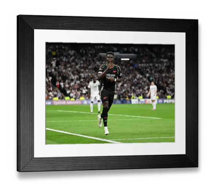 Framed Print : Real Madrid C.F. v Arsenal FC - UEFA Champions League 2024 / 25 Quarter Final Second Leg