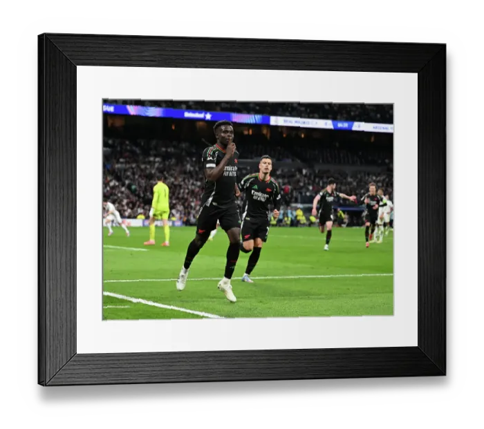 Framed Print : Real Madrid C.F. v Arsenal FC - UEFA Champions League 2024 / 25 Quarter Final Second Leg