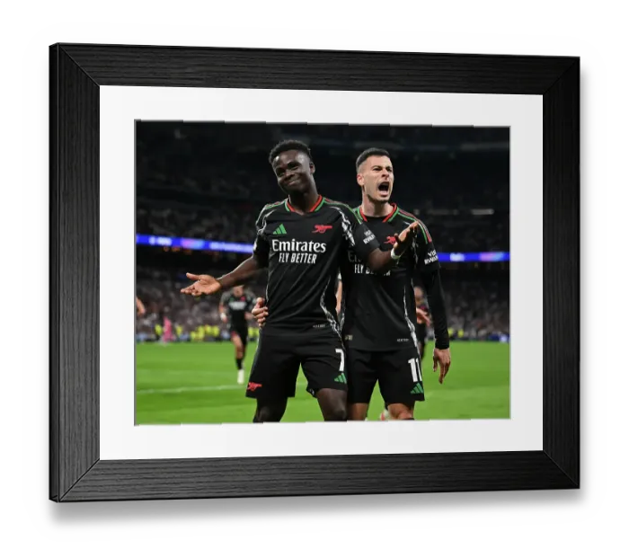 Framed Print : Real Madrid C.F. v Arsenal FC - UEFA Champions League 2024 / 25 Quarter Final Second Leg