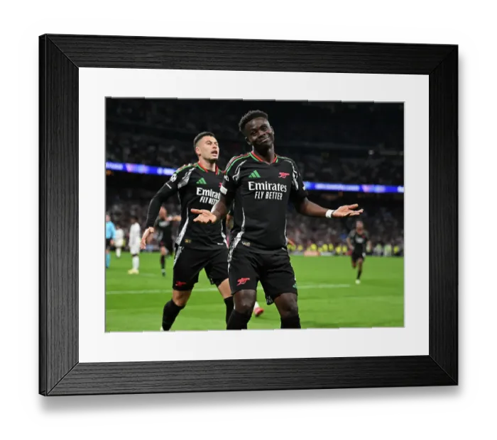 Framed Print : Real Madrid C.F. v Arsenal FC - UEFA Champions League 2024 / 25 Quarter Final Second Leg Framed Print : Real Madrid C.F. v Arsenal FC - UEFA Champions League 2024 / 25 Quarter Final Second Leg