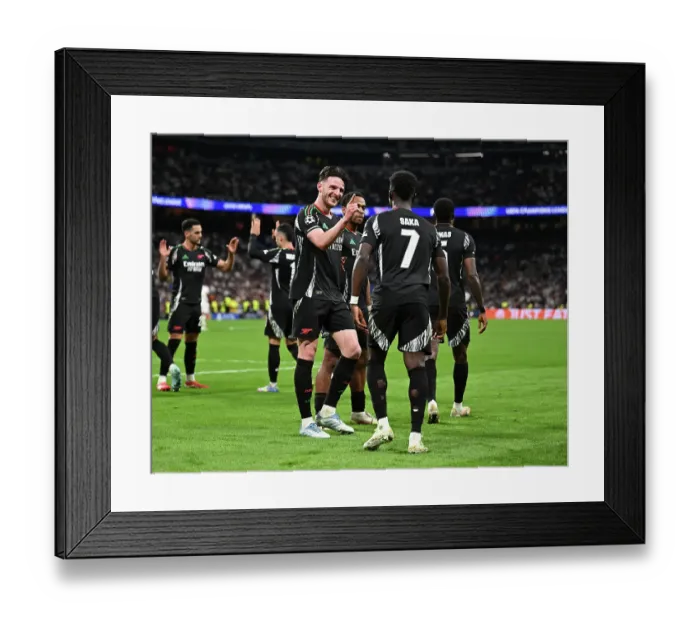 Framed Print : Real Madrid C.F. v Arsenal FC - UEFA Champions League 2024 / 25 Quarter Final Second Leg Framed Print : Real Madrid C.F. v Arsenal FC - UEFA Champions League 2024 / 25 Quarter Final Second Leg