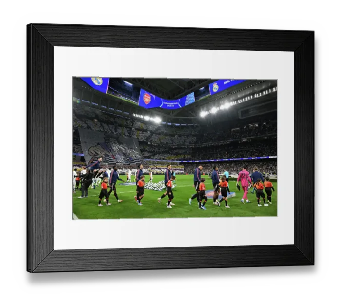 Framed Print : Real Madrid C.F. v Arsenal FC - UEFA Champions League 2024 / 25 Quarter Final Second Leg