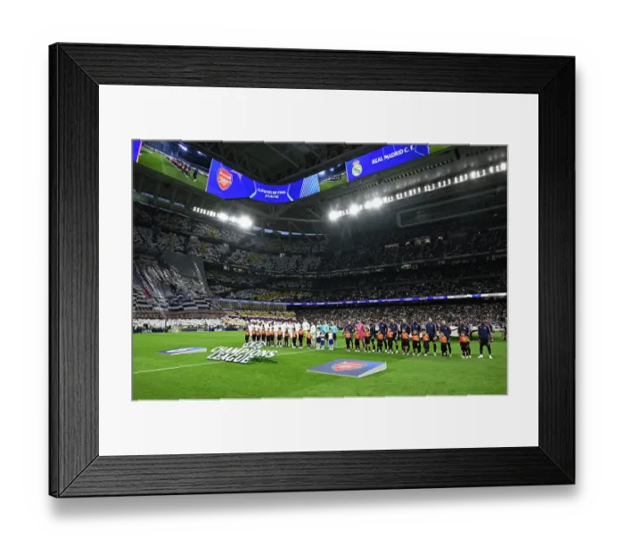 Framed Print : Real Madrid C.F. v Arsenal FC - UEFA Champions League 2024 / 25 Quarter Final Second Leg Framed Print : Real Madrid C.F. v Arsenal FC - UEFA Champions League 2024 / 25 Quarter Final Second Leg