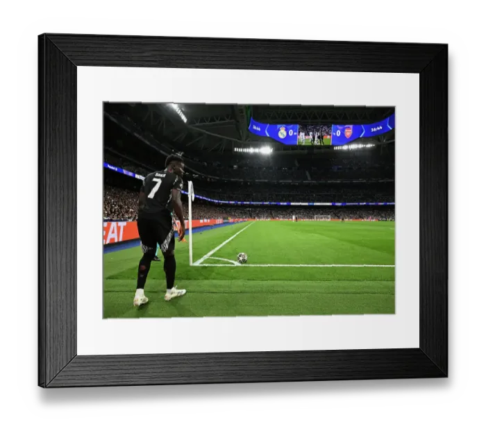 Framed Print : Real Madrid C.F. v Arsenal FC - UEFA Champions League 2024 / 25 Quarter Final Second Leg