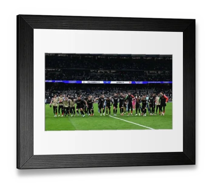 Framed Print : Real Madrid C.F. v Arsenal FC - UEFA Champions League 2024 / 25 Quarter Final Second Leg Framed Print : Real Madrid C.F. v Arsenal FC - UEFA Champions League 2024 / 25 Quarter Final Second Leg
