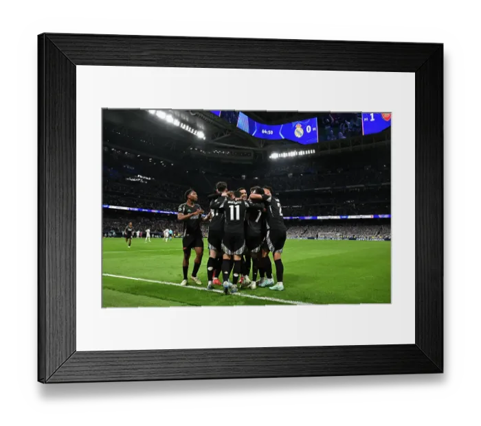 Framed Print : Real Madrid C.F. v Arsenal FC - UEFA Champions League 2024 / 25 Quarter Final Second Leg