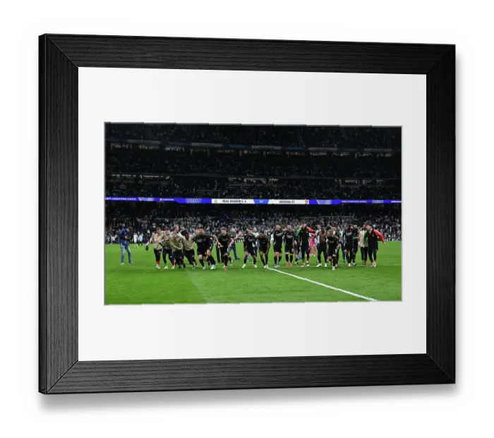 Framed Print : Real Madrid C.F. v Arsenal FC - UEFA Champions League 2024 / 25 Quarter Final Second Leg Framed Print : Real Madrid C.F. v Arsenal FC - UEFA Champions League 2024 / 25 Quarter Final Second Leg