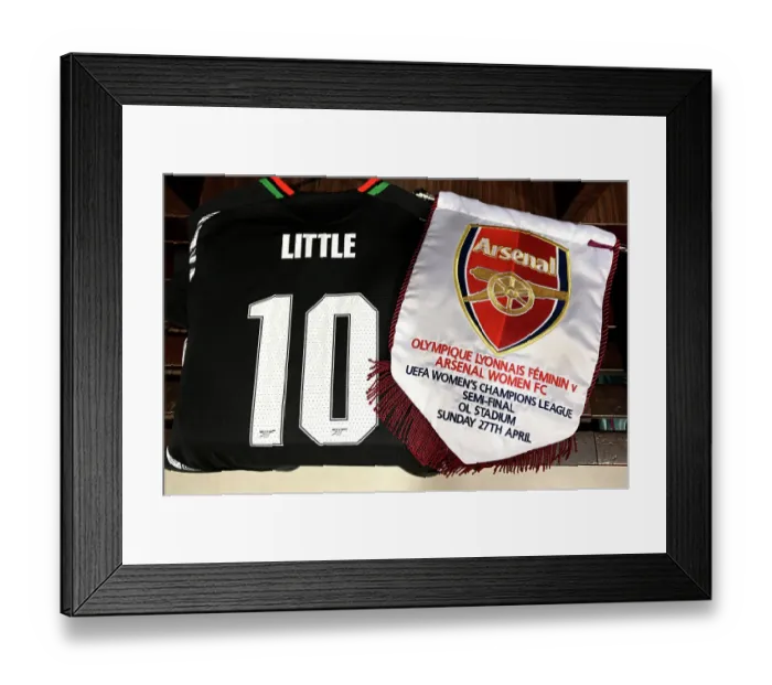 Framed Print : Olympique Lyonnais v Arsenal WFC - UEFA Women's Champions League Semi Final Second Leg Olympique Lyonnais v Arsenal WFC - UEFA Women's Champions League Semi Final Second Leg
