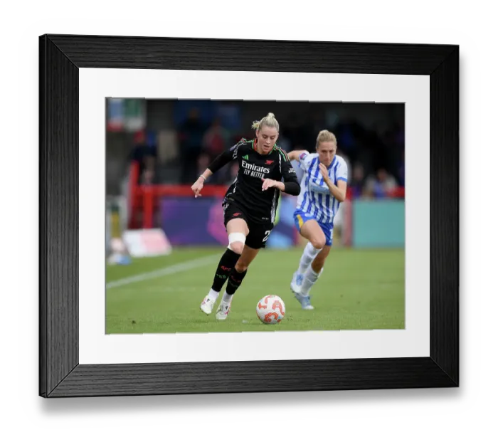 Framed Print : Brighton & Hove Albion FC v Arsenal FC - Barclays Women's Super League Brighton & Hove Albion FC v Arsenal FC - Barclays Women's Super League