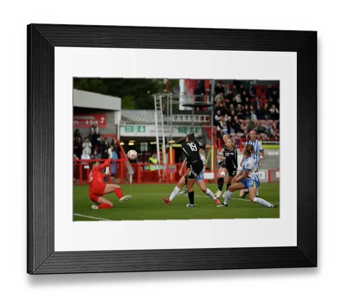 Framed Print : Brighton & Hove Albion FC v Arsenal FC - Barclays Women's Super League Brighton & Hove Albion FC v Arsenal FC - Barclays Women's Super League