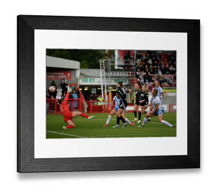 Framed Print : Brighton & Hove Albion FC v Arsenal FC - Barclays Women's Super League Brighton & Hove Albion FC v Arsenal FC - Barclays Women's Super League