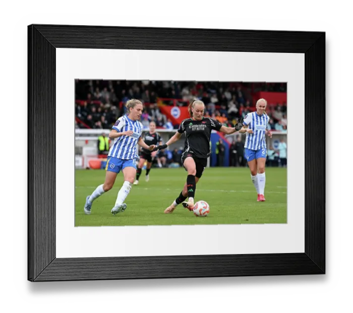 Framed Print : Brighton & Hove Albion FC v Arsenal FC - Barclays Women's Super League Brighton & Hove Albion FC v Arsenal FC - Barclays Women's Super League