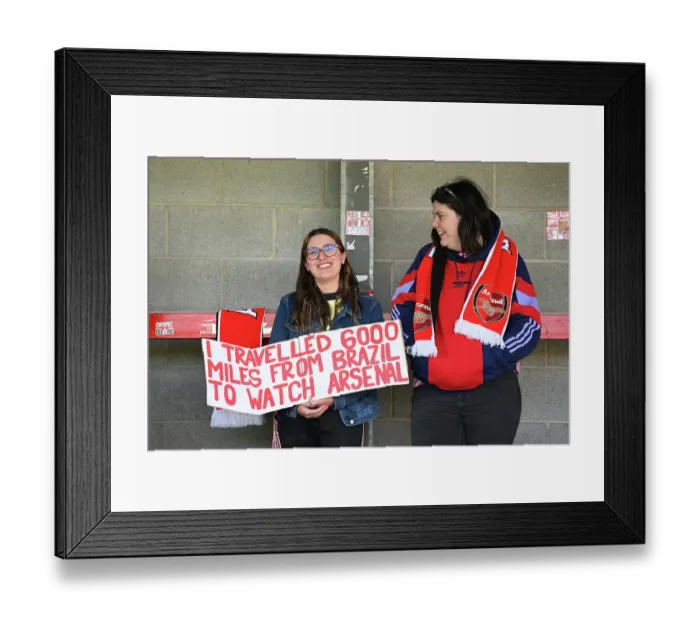 Framed Print : Brighton & Hove Albion FC v Arsenal FC - Barclays Women's Super League Brighton & Hove Albion FC v Arsenal FC - Barclays Women's Super League