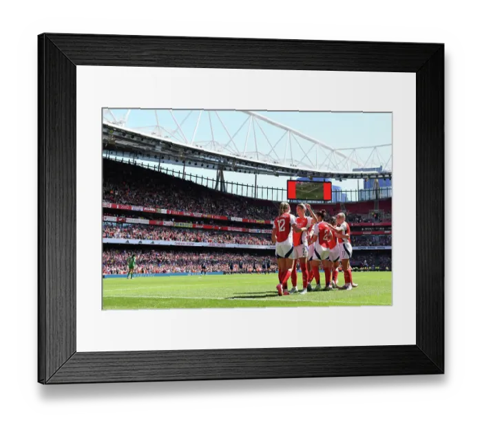 Framed Print : Arsenal FC v Manchester United FC - Barclays Women's Super League Arsenal FC v Manchester United FC - Barclays Women's Super League