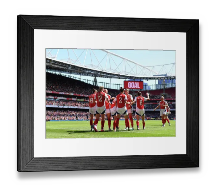 Framed Print : Arsenal FC v Manchester United FC - Barclays Women's Super League Arsenal FC v Manchester United FC - Barclays Women's Super League