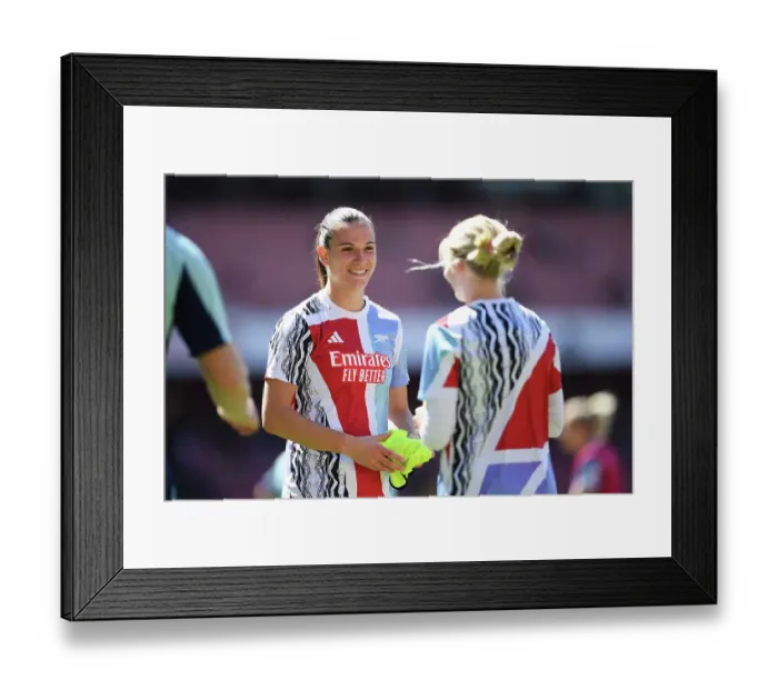 Framed Print : Arsenal FC v Manchester United FC - Barclays Women's Super League Arsenal FC v Manchester United FC - Barclays Women's Super League