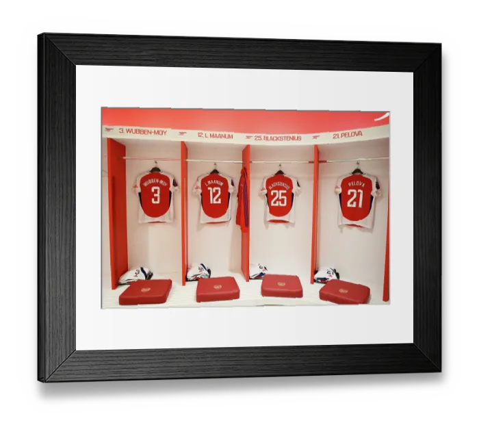 Framed Print : Arsenal FC v Manchester United FC - Barclays Women's Super League Arsenal FC v Manchester United FC - Barclays Women's Super League