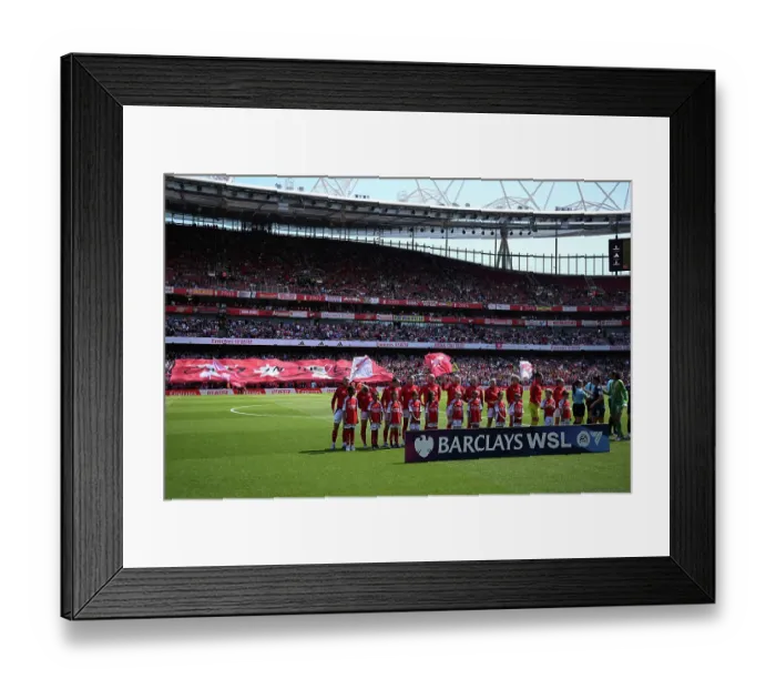 Framed Print : Arsenal FC v Manchester United FC - Barclays Women's Super League Arsenal FC v Manchester United FC - Barclays Women's Super League
