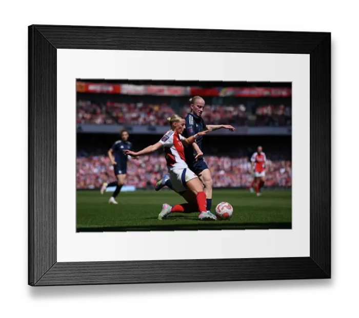 Framed Print : Arsenal FC v Manchester United FC - Barclays Women's Super League Arsenal FC v Manchester United FC - Barclays Women's Super League