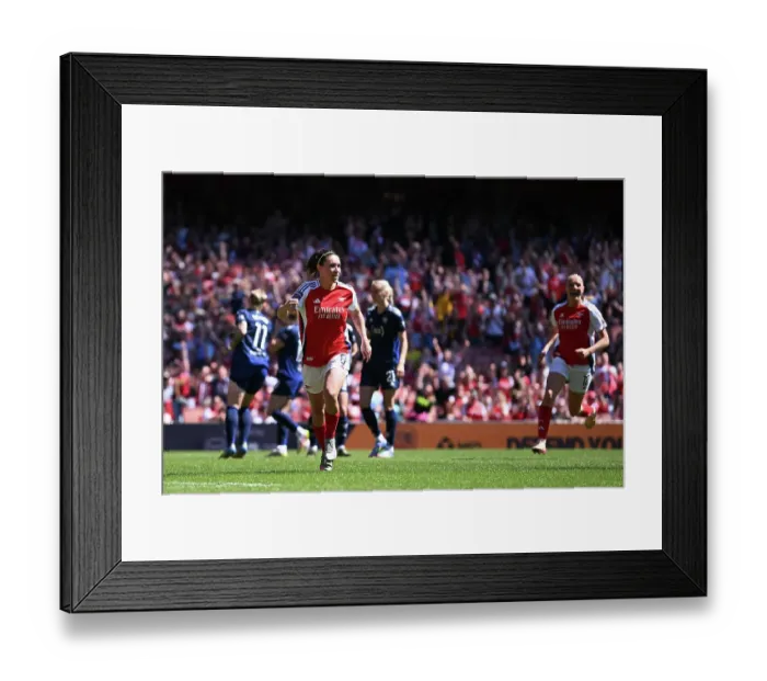 Framed Print : Arsenal FC v Manchester United FC - Barclays Women's Super League Arsenal FC v Manchester United FC - Barclays Women's Super League