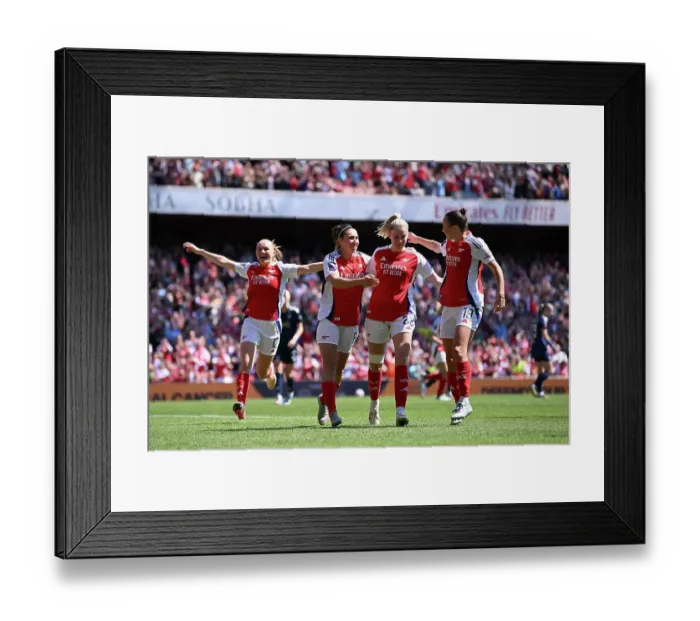 Framed Print : Arsenal FC v Manchester United FC - Barclays Women's Super League Arsenal FC v Manchester United FC - Barclays Women's Super League