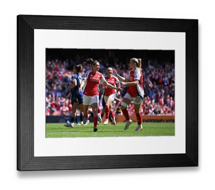 Framed Print : Arsenal FC v Manchester United FC - Barclays Women's Super League Arsenal FC v Manchester United FC - Barclays Women's Super League