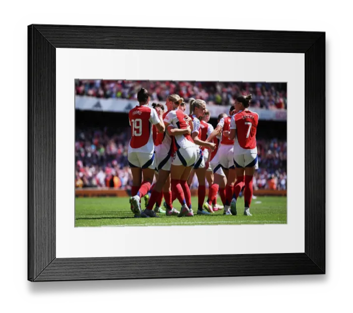 Framed Print : Arsenal FC v Manchester United FC - Barclays Women's Super League Arsenal FC v Manchester United FC - Barclays Women's Super League