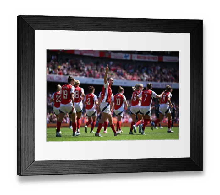 Framed Print : Arsenal FC v Manchester United FC - Barclays Women's Super League Arsenal FC v Manchester United FC - Barclays Women's Super League