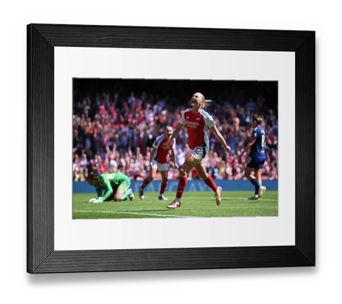 Framed Print : Arsenal FC v Manchester United FC - Barclays Women's Super League Arsenal FC v Manchester United FC - Barclays Women's Super League