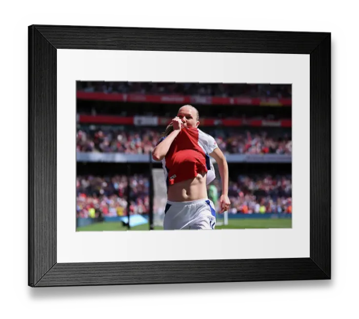 Framed Print : Arsenal FC v Manchester United FC - Barclays Women's Super League Arsenal FC v Manchester United FC - Barclays Women's Super League