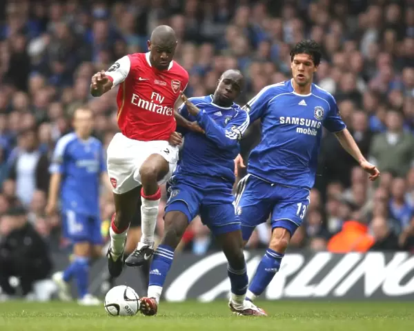Abu Diaby (Arsenal) Lassana Diarra and Michael Ballack (Chelsea)