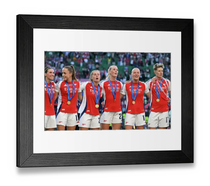 Framed Print : Arsenal WFC v FC Barcelona - UEFA Women's Champions League Final Arsenal WFC v FC Barcelona - UEFA Women's Champions League Final