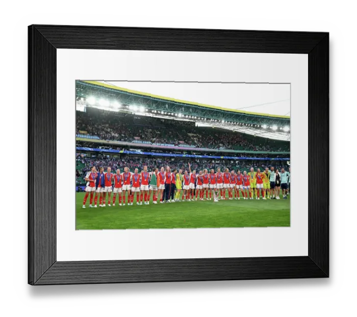 Framed Print : Arsenal WFC v FC Barcelona - UEFA Women's Champions League Final Arsenal WFC v FC Barcelona - UEFA Women's Champions League Final