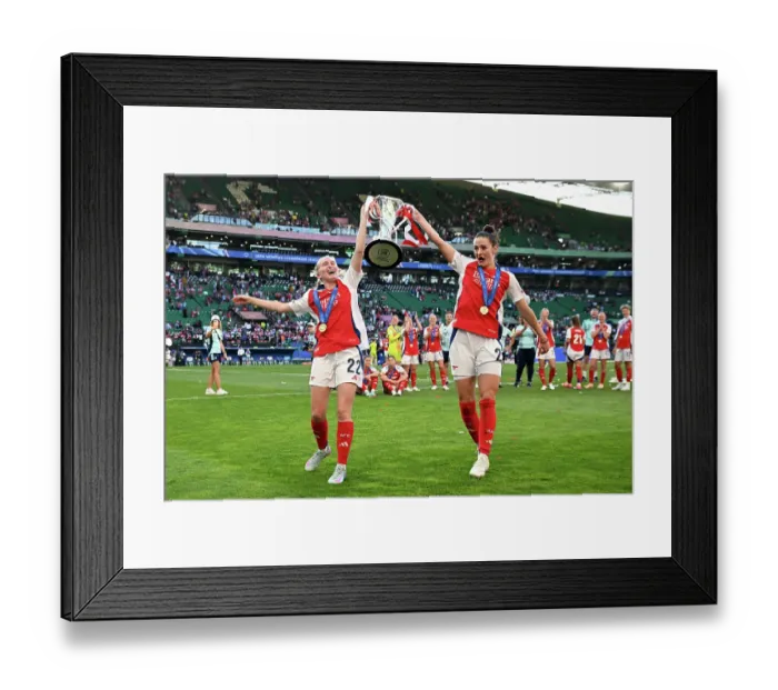 Framed Print : Arsenal WFC v FC Barcelona - UEFA Women's Champions League Final Arsenal WFC v FC Barcelona - UEFA Women's Champions League Final
