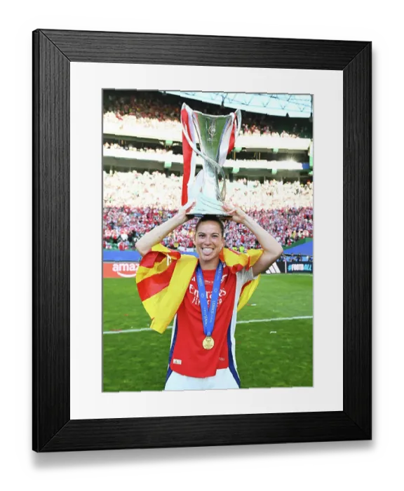 Framed Print : Arsenal WFC v FC Barcelona - UEFA Women's Champions League Final Arsenal WFC v FC Barcelona - UEFA Women's Champions League Final